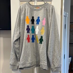 NWT☀️XXL Adult Men’s Lego Sweatshirt! Spread joy and 🤩 fun!